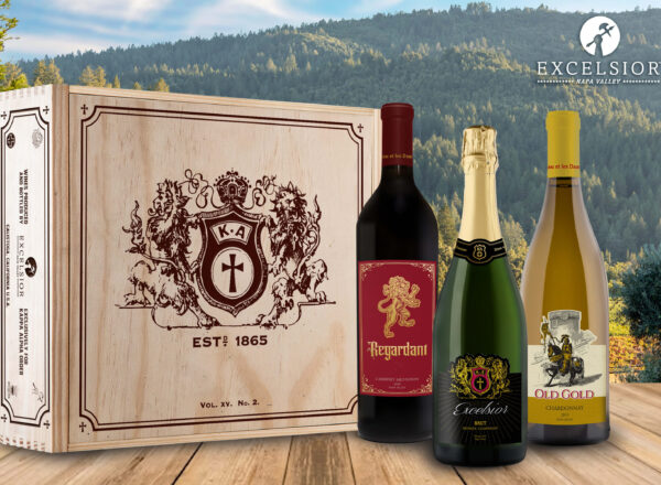 wine crate and botles